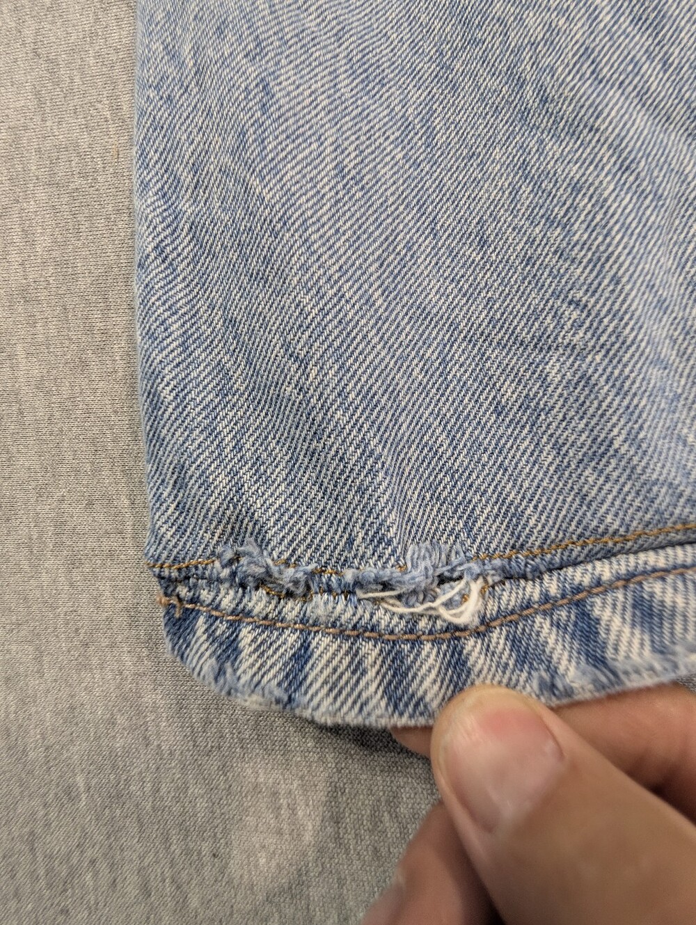 Garage Light Blue Wide Leg Jeans - Picture 6 of 14
